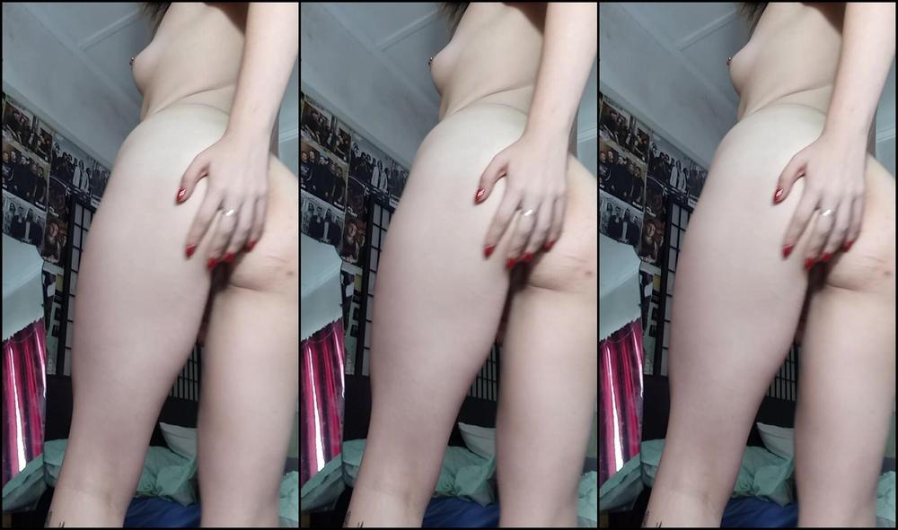 Sarahbutton Pink Dildo Anal Close Up