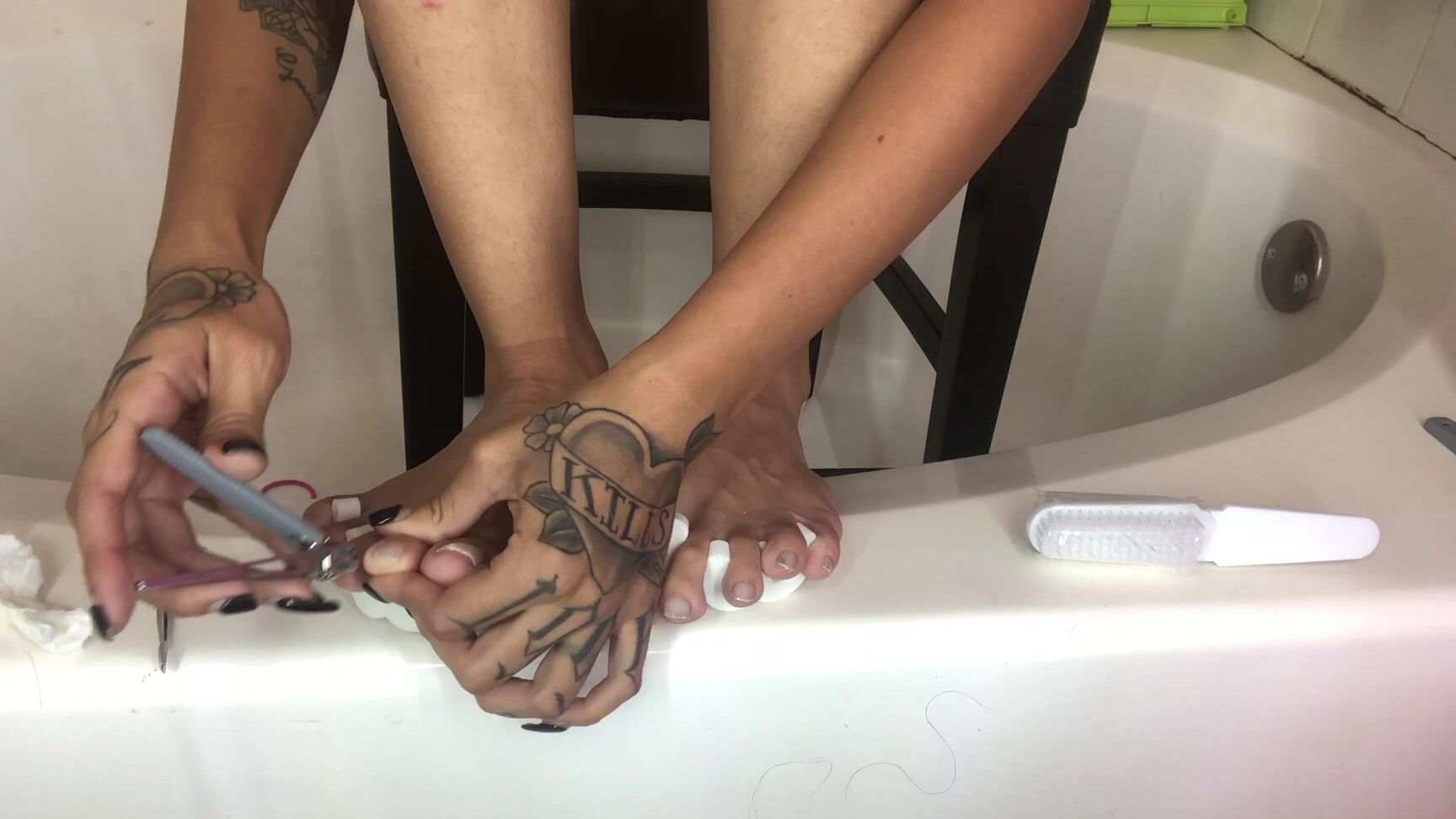 Dirty Feet, Feet, Foot Fetish, Foot Worship, Pedicures kinkyjasmine foot pedicure and leg shaving ManyVids