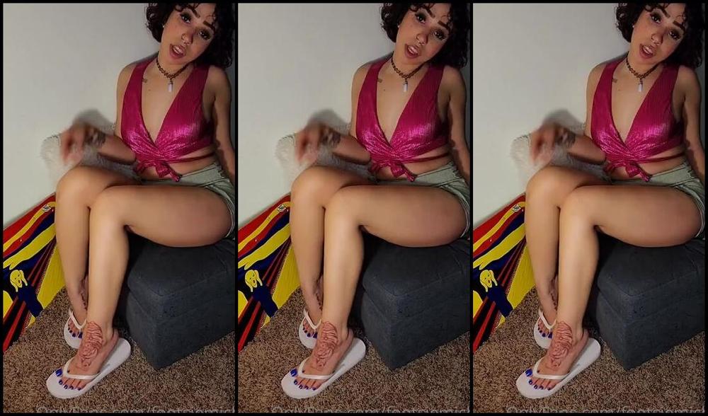 Footsiemichi Onlyfans A Flip Flop Joi With Sexy Blue Toes Splashhh