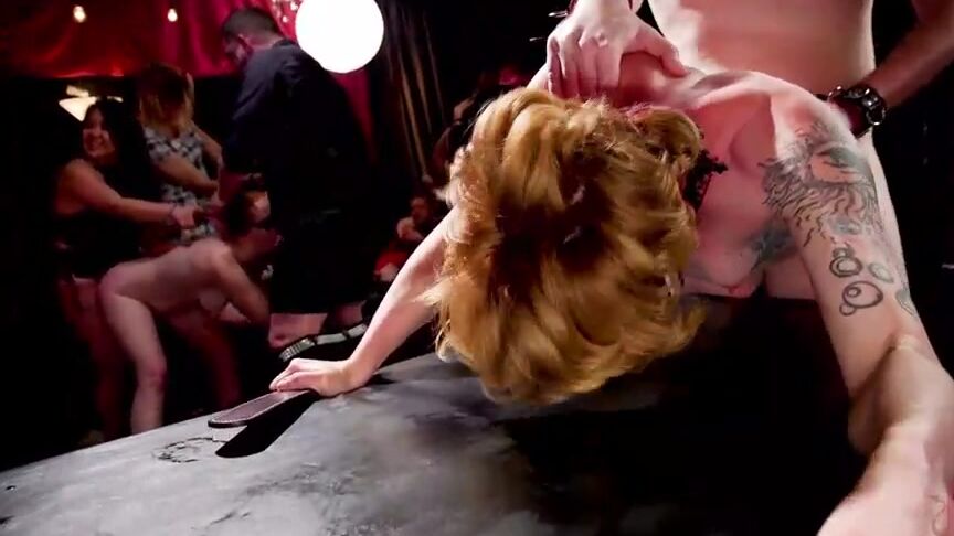 BDSM Kendra Spade, Riley Reyes, Aiden Starr - Uncollared Anal Cum Sluts Serve Swingers Ball SiteRip