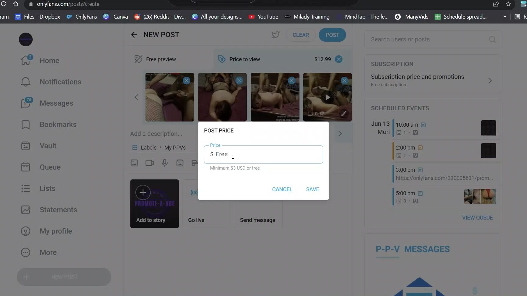 Promote A Hoe How To Set Up A Ppv With Teasers These Are Always Free To You But Tips Are Always Apprec