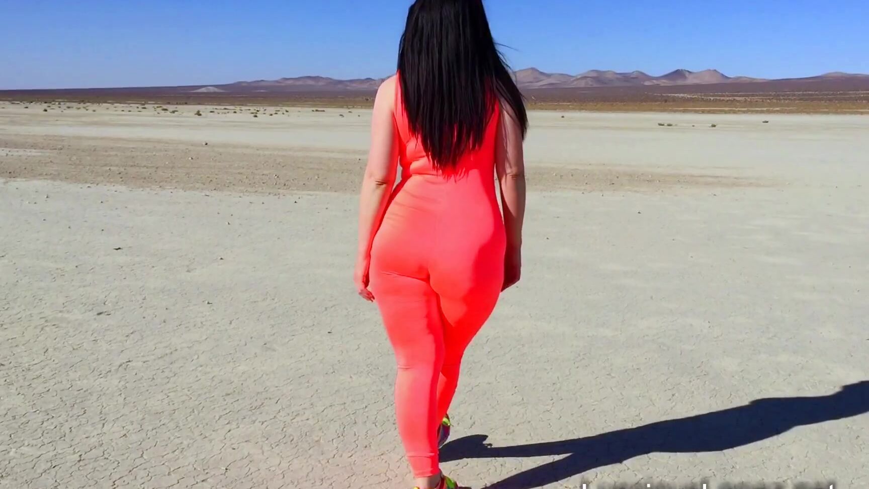 Luscious Lopez Neon Catsuit Walk