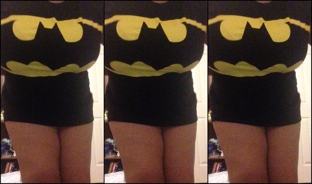 Missbustylatina Stripping Out Of My Batman Nightgown