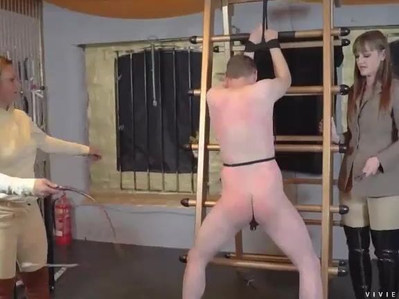Vivienne Lamour Double The Trouble For This Whipping Boy