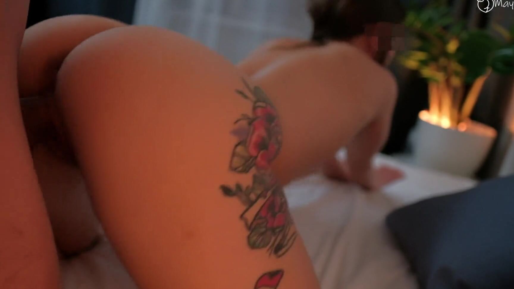 MayaLis Chat with roommate turned into hot sexting and hard fucking. Cum on her ass Pornhub