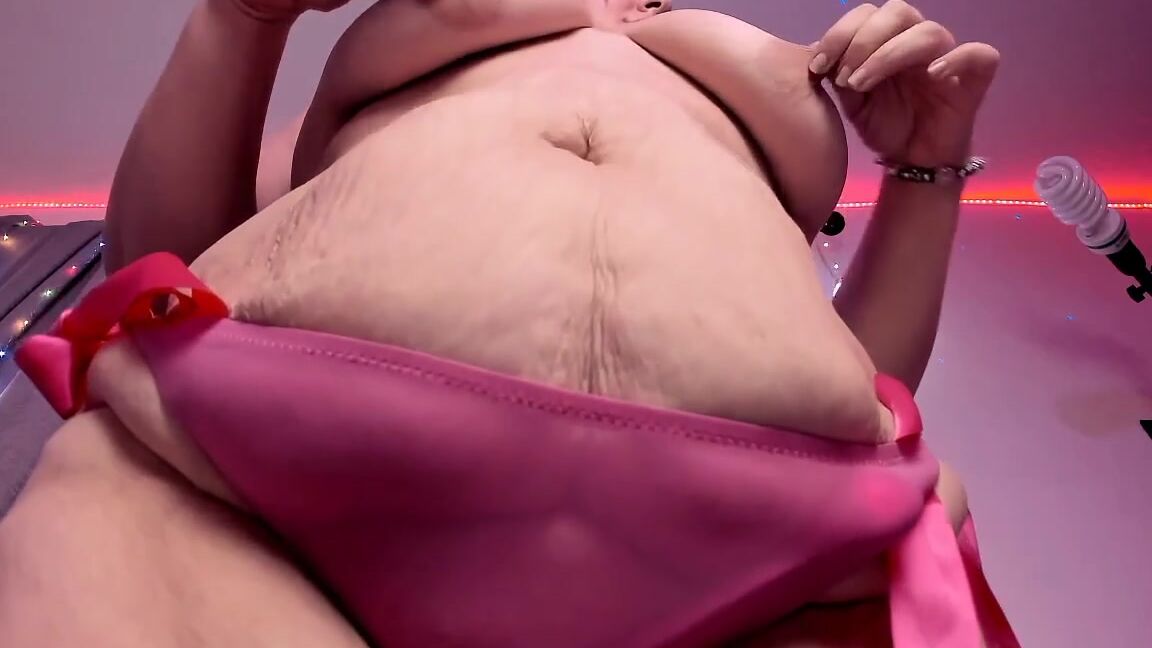 Bella Blue Bbw Cum For My Bbw Belly And Titties Manyvids