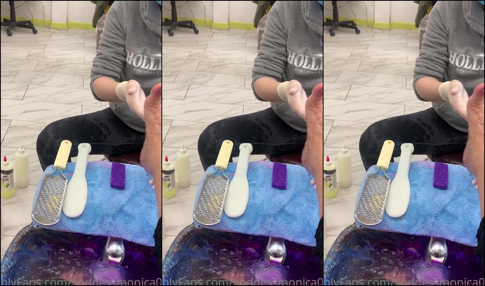 Goddessmonica W Clean Those Feet Girl