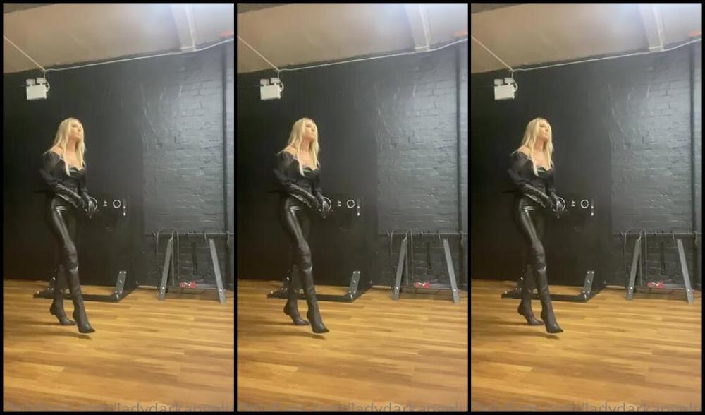 Ladydarkangeluk Onlyfans Leather Clad And Getting Rid Of My Frustrations So Wishing For A Slave