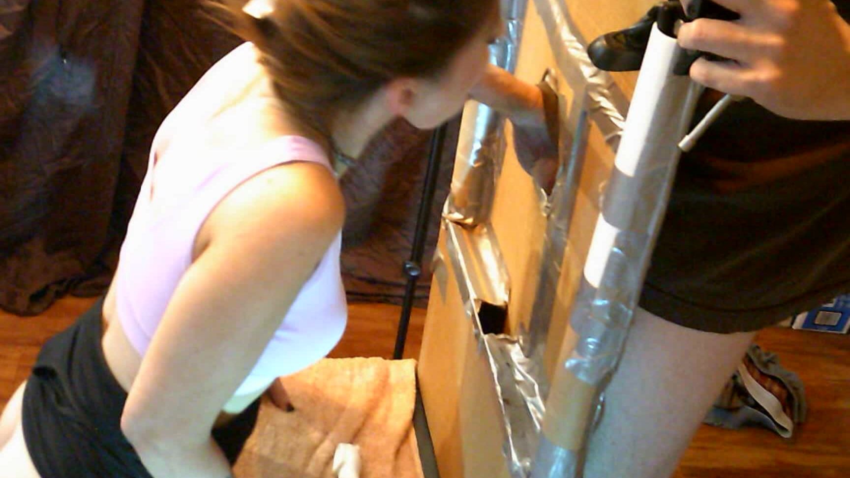 "nmjnaughtyvixens" blowjob, cuckolding, cuminmouth, doggystyle, gloryhole Spycam of pornshoot w Brittany Stevens manyvids