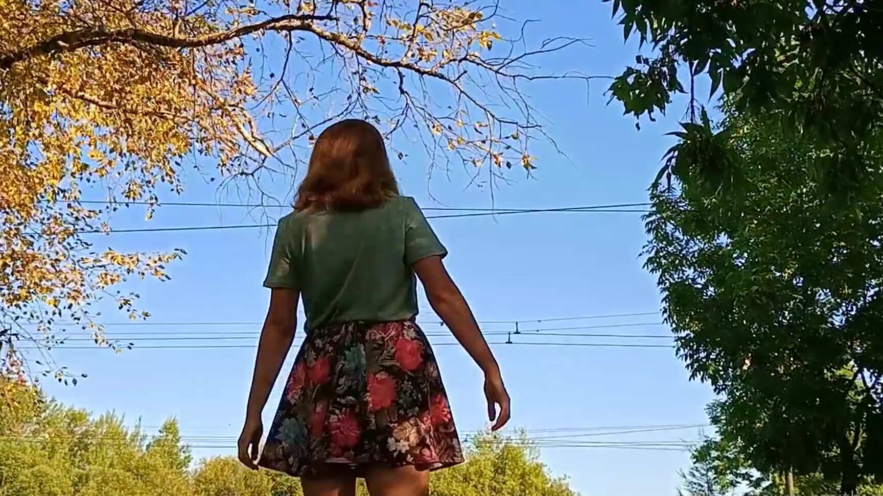 Juli Smith Meow Girl In A Skirt Without Panties Walks On A Sunny Day Good Please Don T Forget