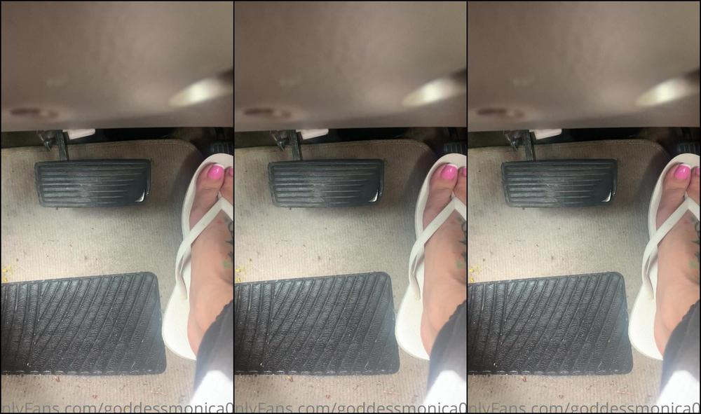 Goddessmonica W White Old Navies Pedal Pumping