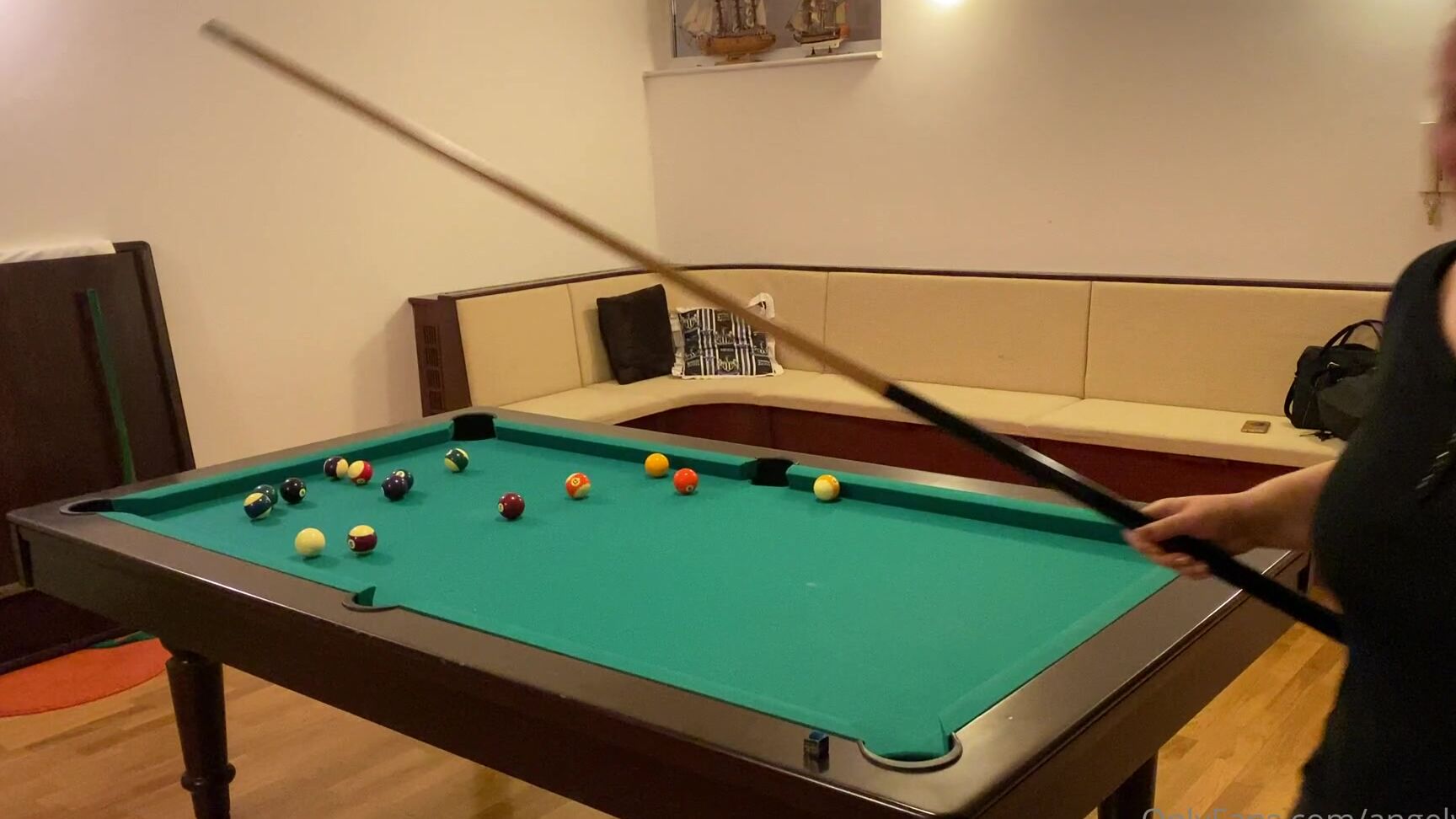 Angelwicky Last Three Games Before Leaving The Lokacion I Played Pool For The Second Time In My Life