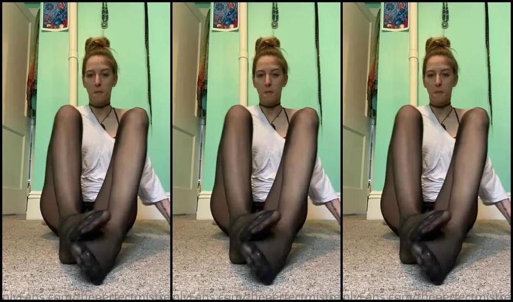 Theperfectmistress Onlyfans Full 5 Minute Video In Black Sheer Nylonsp