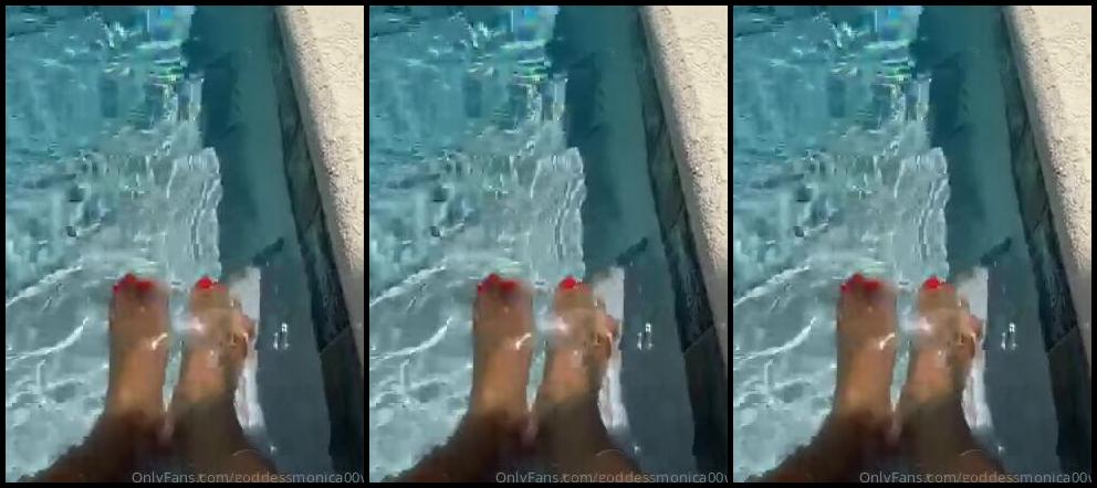 Goddessmonica00W Onlyfans Pool Feetp