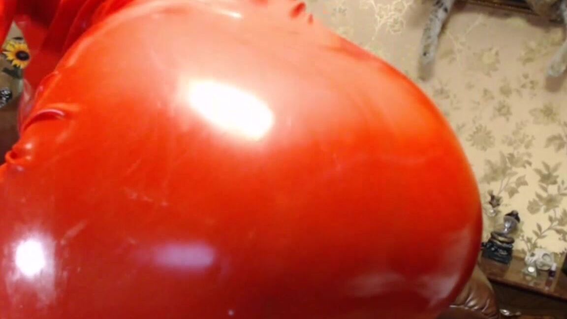 Big Boobs, Gas Mask, Latex, Piercings, Rubber Fetish princess18 strip with rubber dress and gas mask ManyVids