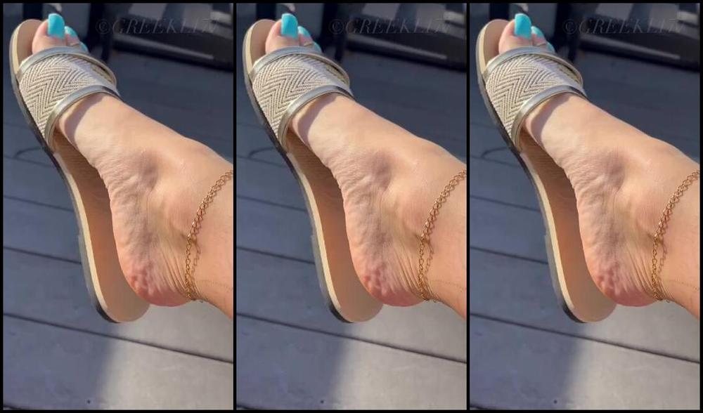 Greek Goddess Li Aka Greekli77 03 02 2024 Onlyfans Video Now Compared To The Other Pair Of Sandals