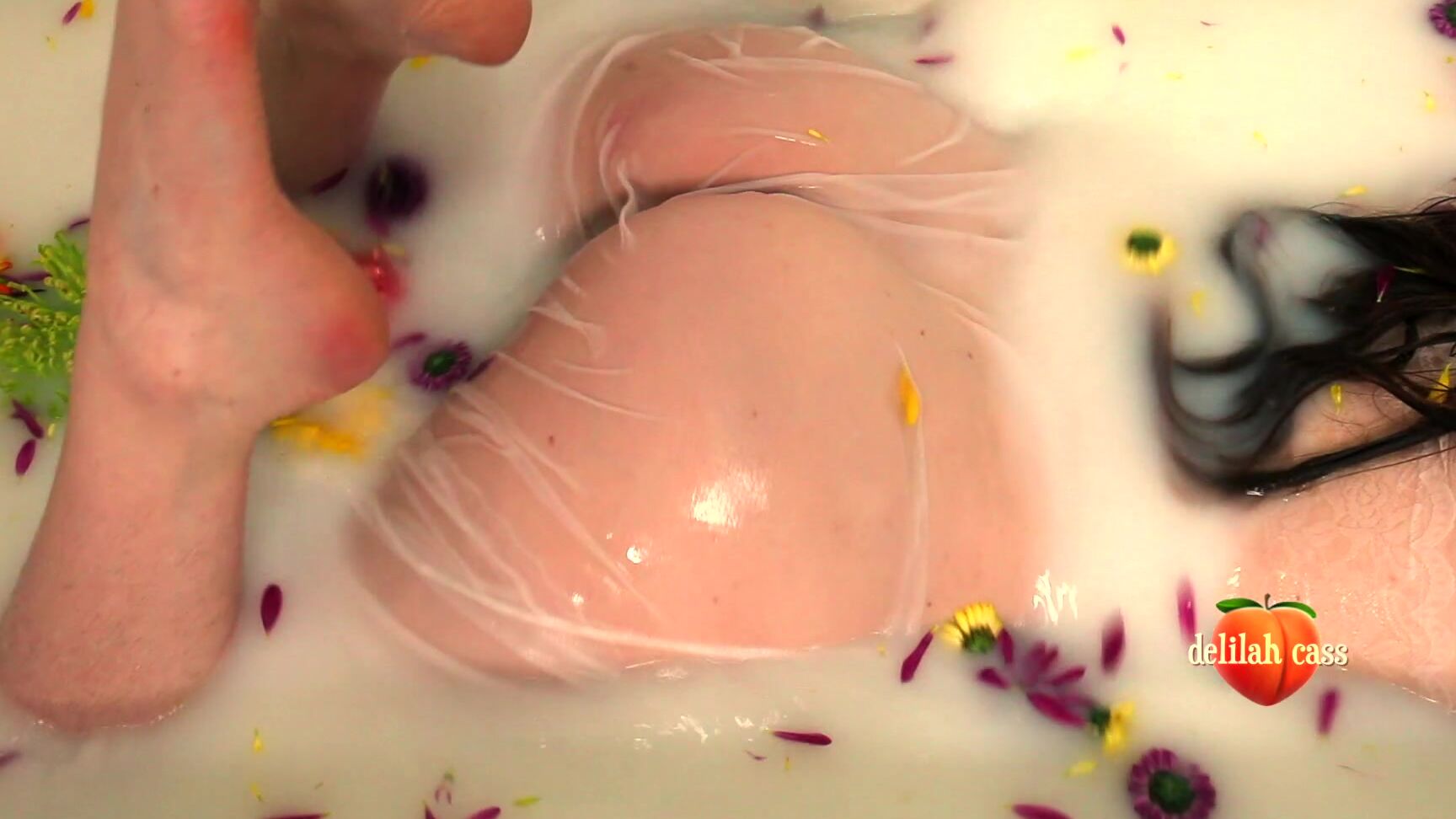 Fingering, Glass Dildos, Hairy Bush, Redhead, Solo masturbation delilah cass milk bath finger amp glass dildo cum ManyVids