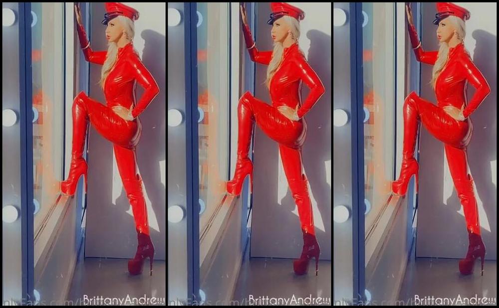 Brittany Andrews Nicknamed Brittany Andrews 11 26 2022 Onlyfans Video Its Fetish Friday Latex Time Check Out This Shiny Red Latex Catsuit Matched With