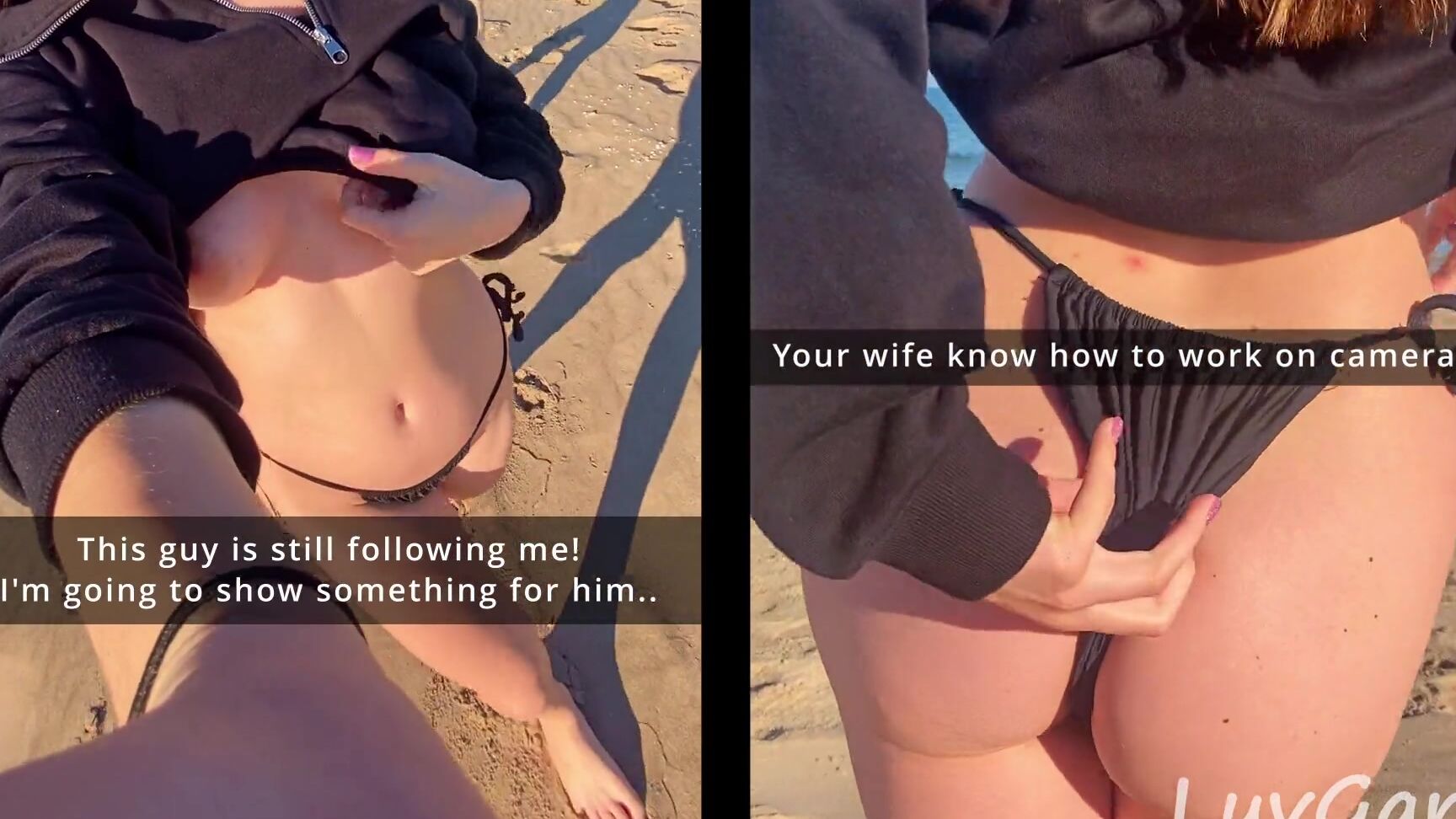 LuvGaru Снял случайного незнакомца на общественном пляже для быстрог xhamster