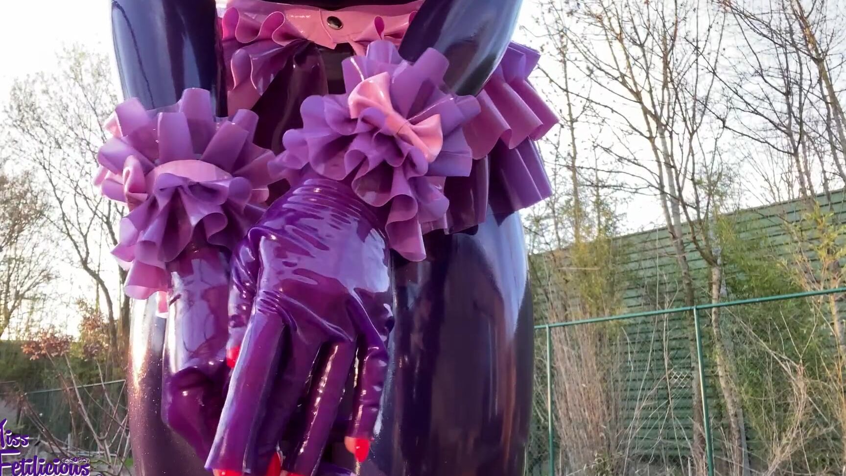 Mfetilicious Having Fun In My Purple Outfit At Home It S Great To Wear Latex In Your Normal Daily Life