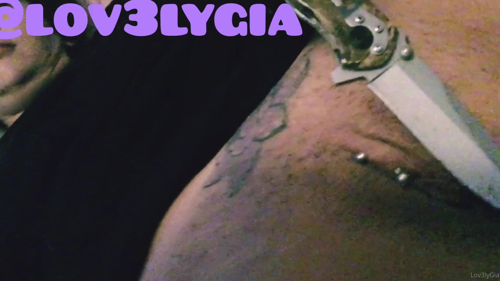 Lovelygia I Love To Taste The Cold Blade On My Tongue I Get It Wet