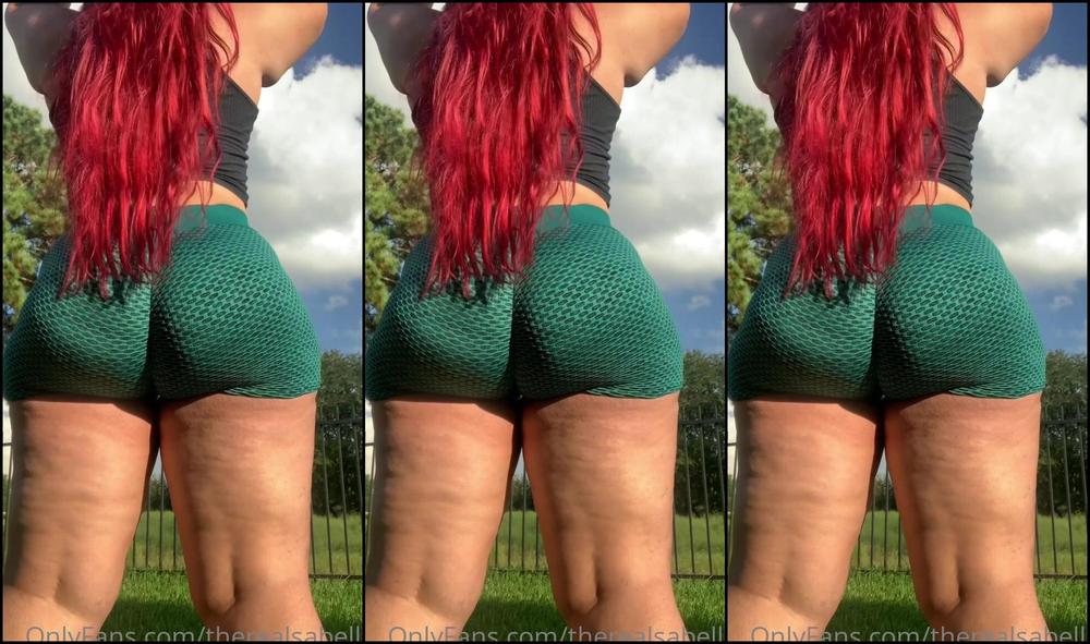 Therealsabella Life Is As Beautiful As Me Detangling My Hair In Some Booty Shorts Out In The Sun