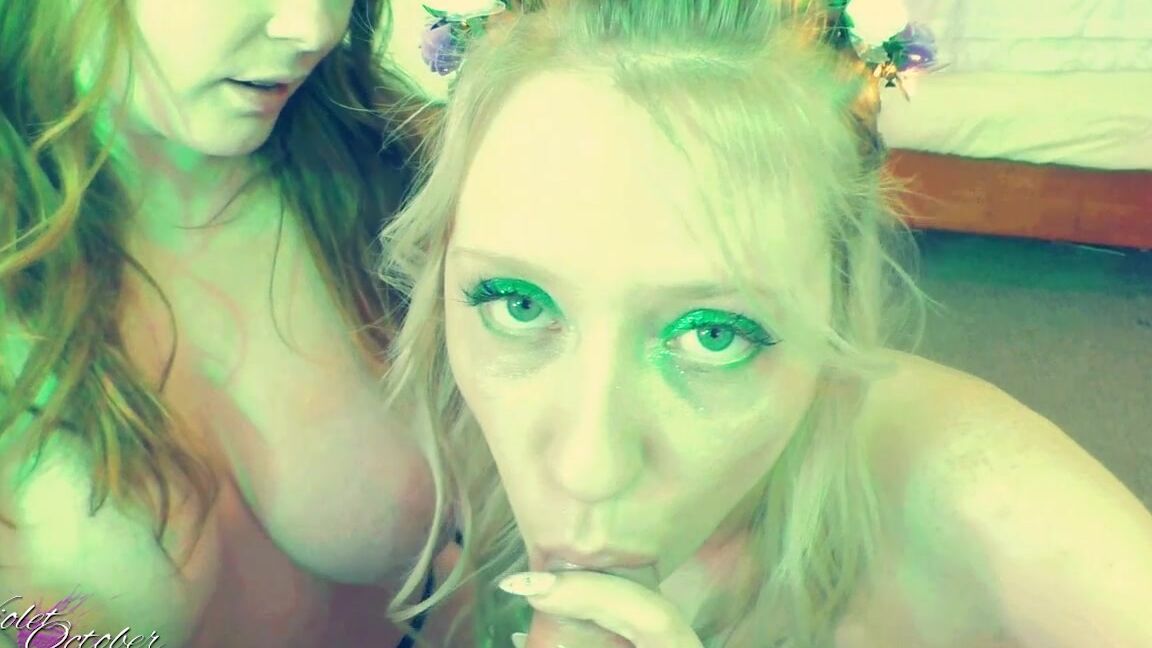Blow Jobs, Boy Girl Girl, Facials, Fairy Tales, POV violetoctober green fairies pov blowjob ManyVids