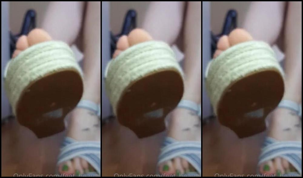 Feet Beautyx Nicknamed Feet Beautyx 07 13 2020 Onlyfans Video Sandal Dangle And Of Course Showing Off My New Shorts My Big Ass Can