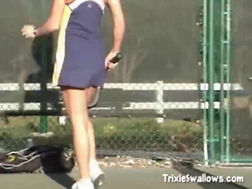 Tony Porno Tennis Coach Floods My Mouth With Semen