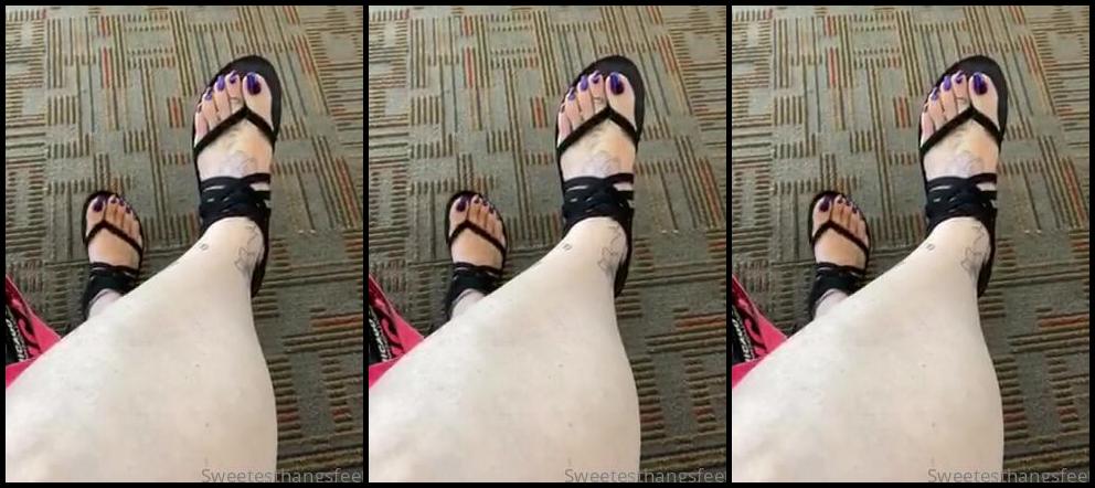 Goddess Rhonda Aka Sweetesthangsfeet Onlyfans Waiting To Board My Flight Back Home To Michigan