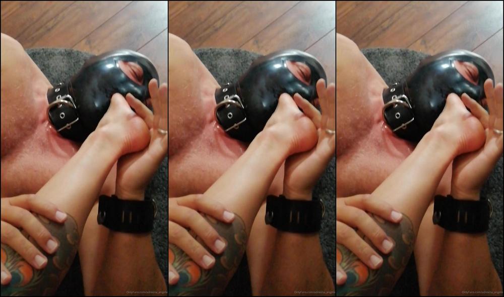 Adreena Angela Lave Foot Worship Video