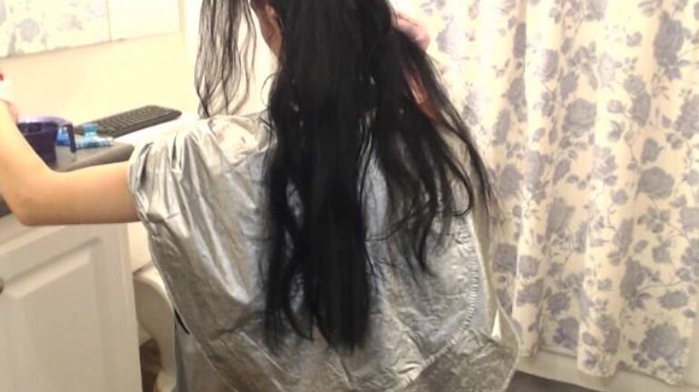 Hair Color, Hair, Long Hair, Brunette, Nudity/Naked sexxxilexii hair color application ManyVids