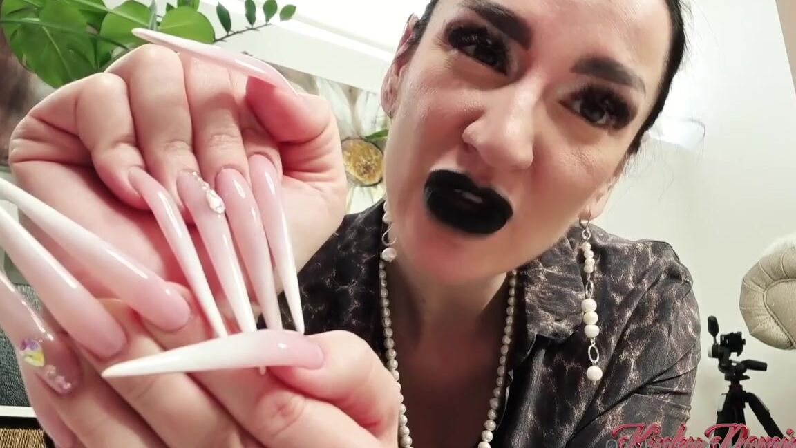 Kinkydomina Onlyfans This Clip Is Available For All My Vip Fans White Long Nails Goddess Drone Training I Want To Mak 1
