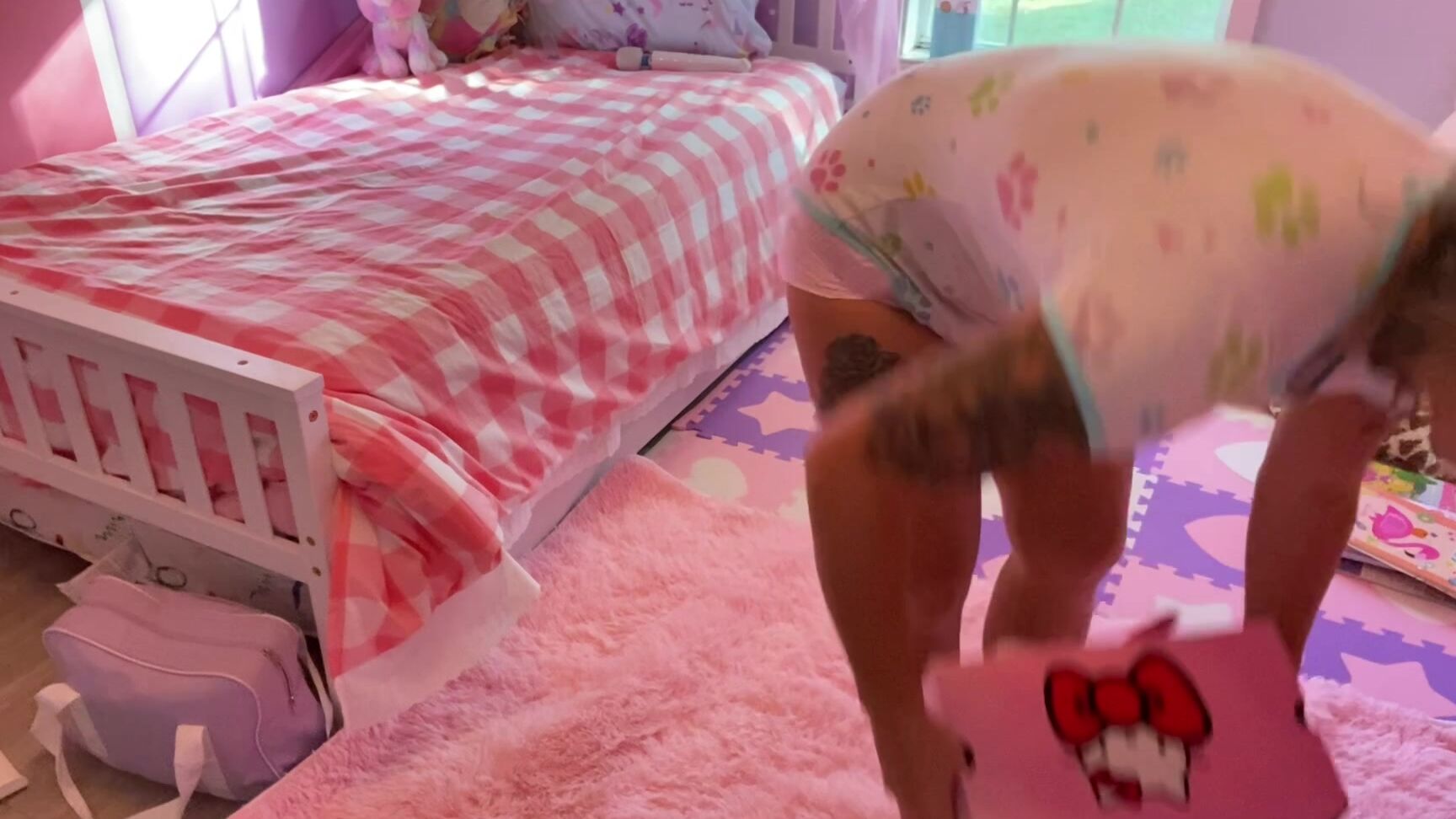 Adult Babies, Coloring, Diaper, Diaper Fetish, Role Play bby-misty-room-tour ManyVids