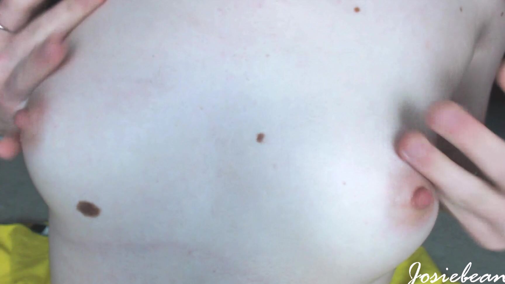 Josiebeans Lotion And Oil On Small Boobs