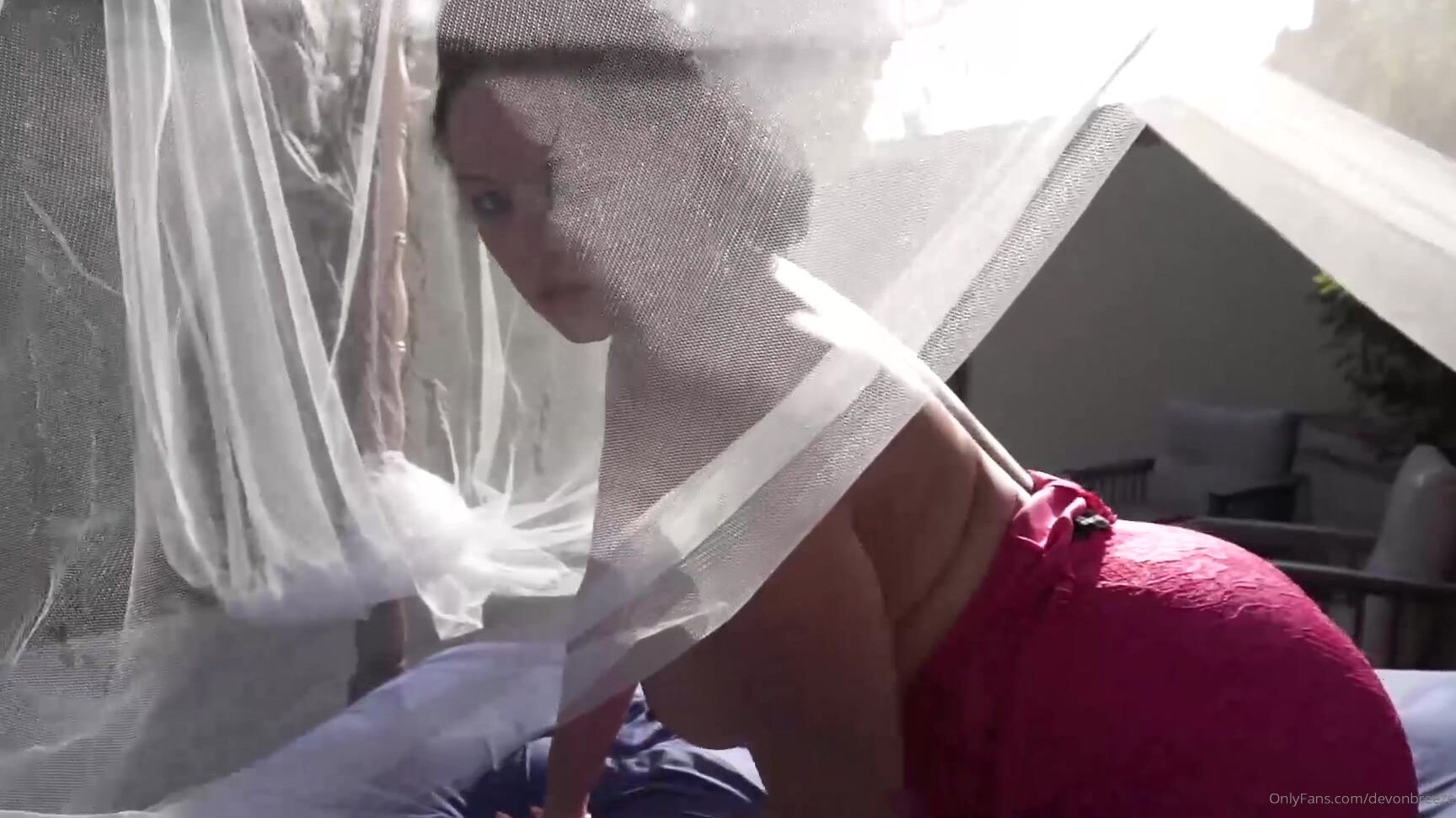 Devon Breeze Glass Dildo Fuck Outside In The Sun