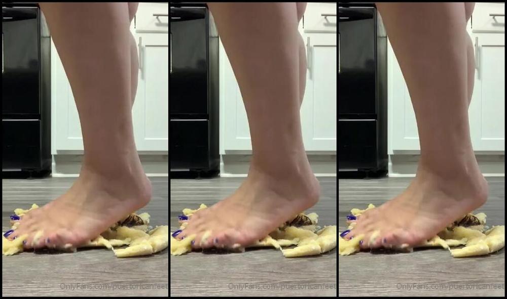 Puerto Rican Nicknamed Puertoricanfeet Onlyfans My First Food Crushing Video