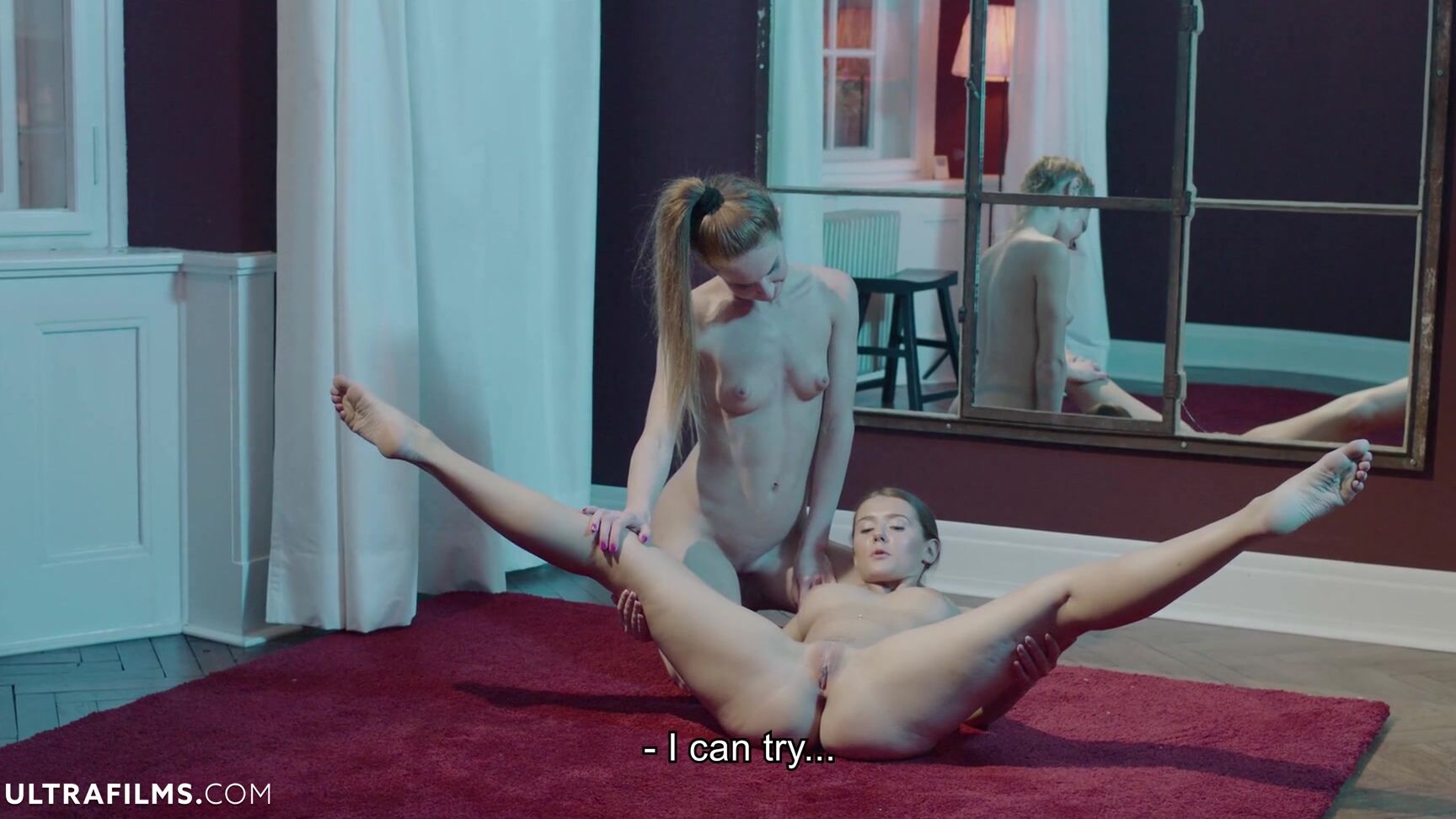 Lesbian Melissa Benz, Sybil - Stretching Lesson SiteRip