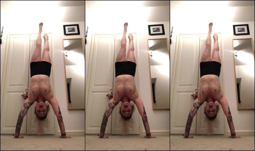 Miss Ruby Marks Fitness Voyeur Sets Of My Handstand Press Ups But I Got So Hot