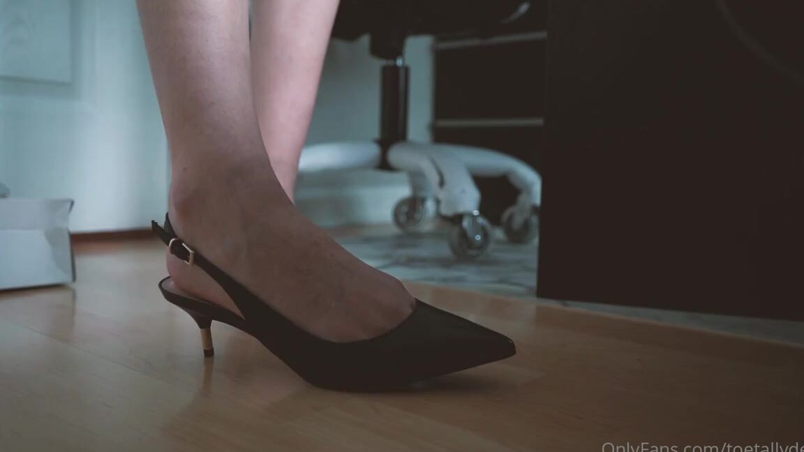 Toetallydevine Onlyfans New Slingbacks Tags Sheer Pedi Heels Slingback Pointed Toep