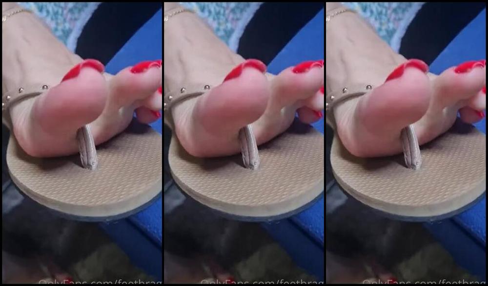 Feetbraga Onlyfans New Vdeo Red Toes For You