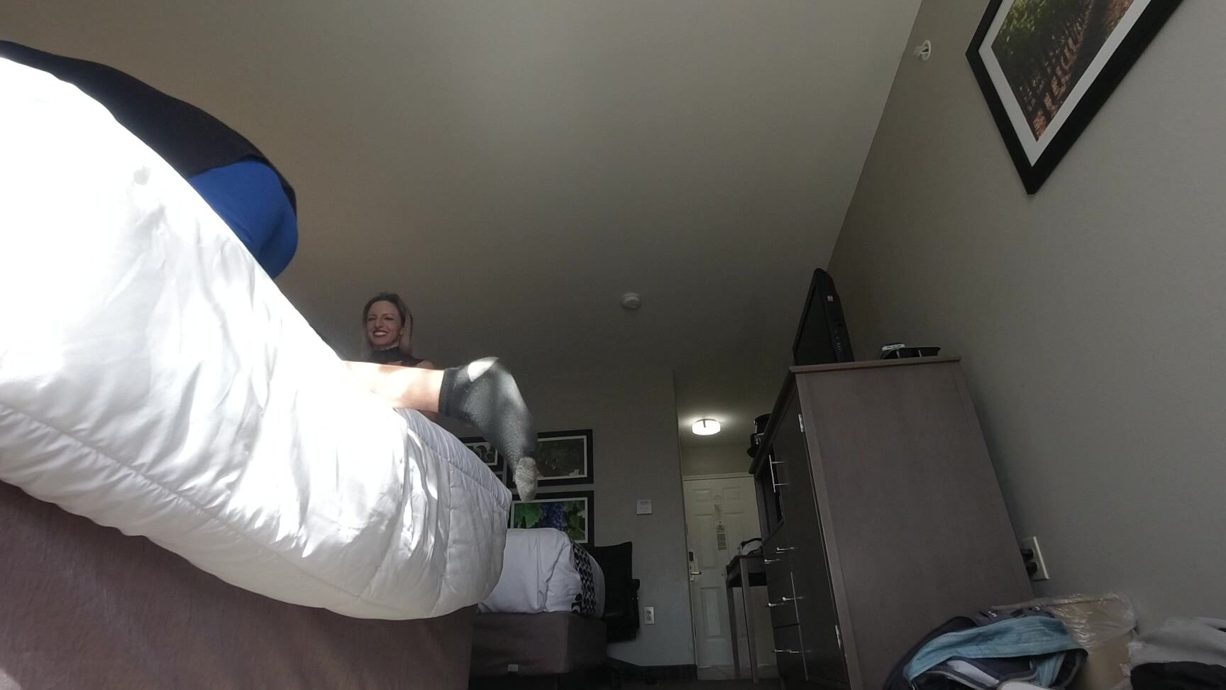 Lora Cross Scene Latex Lingerie Lift And Carry