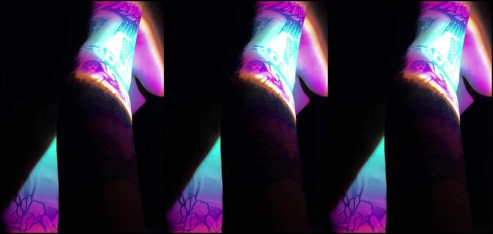 Dance,Twerk,PAWG,Tattoos,Nudity/Naked embermae sexy slow twerk tease vaporwave style ManyVids