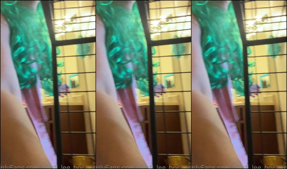 Heidi Lee Bocanegra Pink Tights Green Hair Felt Like Getting A Little Creative With The Green Wig