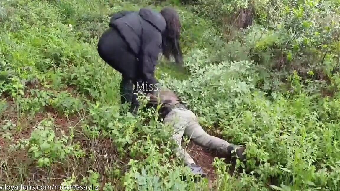 Mistress Ayliz Public Forest Sessions 1 Dirty Boots Bondage Spitting Loyalfans