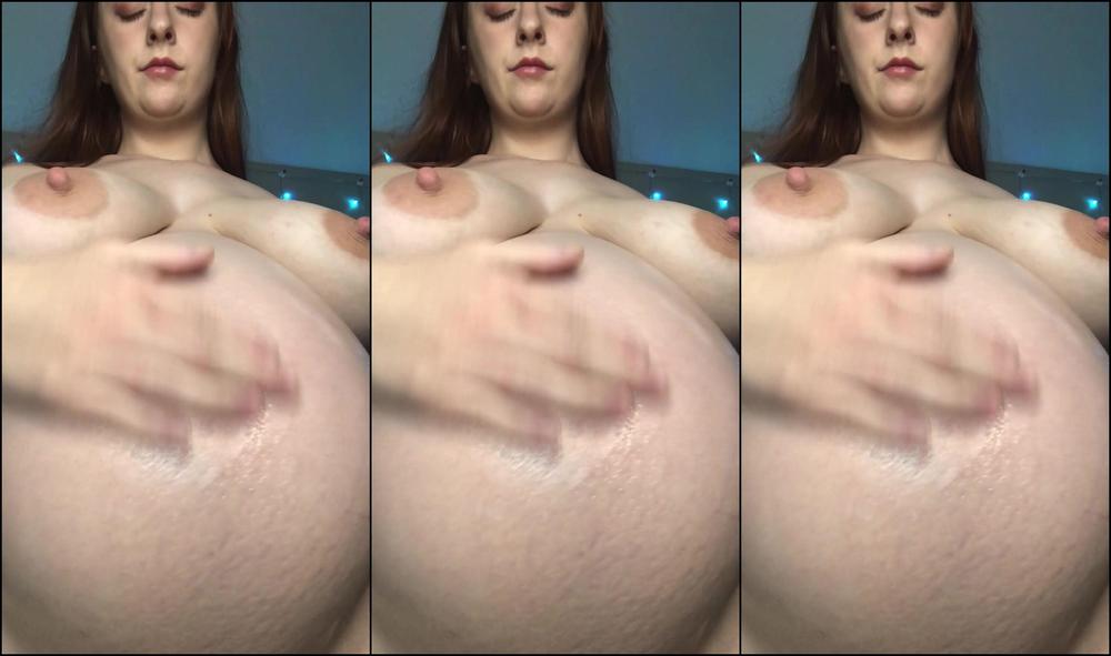 "Michelle Milkers aka Lil Purrmaid" pregnant, solo Michelle Milkers aka Lil Purrmaid - Belly Oiling And Update SiteRip