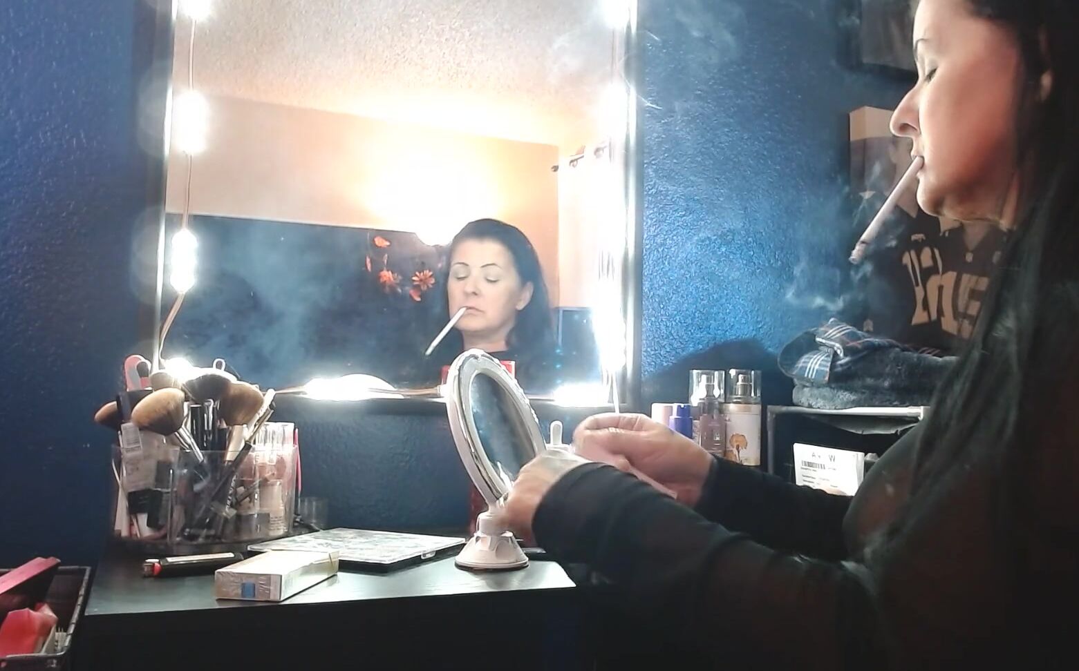 "Abby Anna" Virginia Slims, Virginis Slim, Virginia Slims 120S, 120S Cigarettes, 120 Cigarettes, Smoking Vs120S, Smoking Fetish, Smoking Cigarette, Cigarette Smoking, Goddess Smoking, Anna Smoking, Milf Big Tits, Smoking Big Tits, Dangling Cigarette,