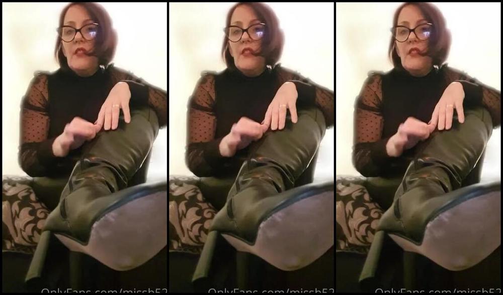 Miss B Nicknamed Missb52S Onlyfans 11 30 2020 You Worship My Leather Boots Slave