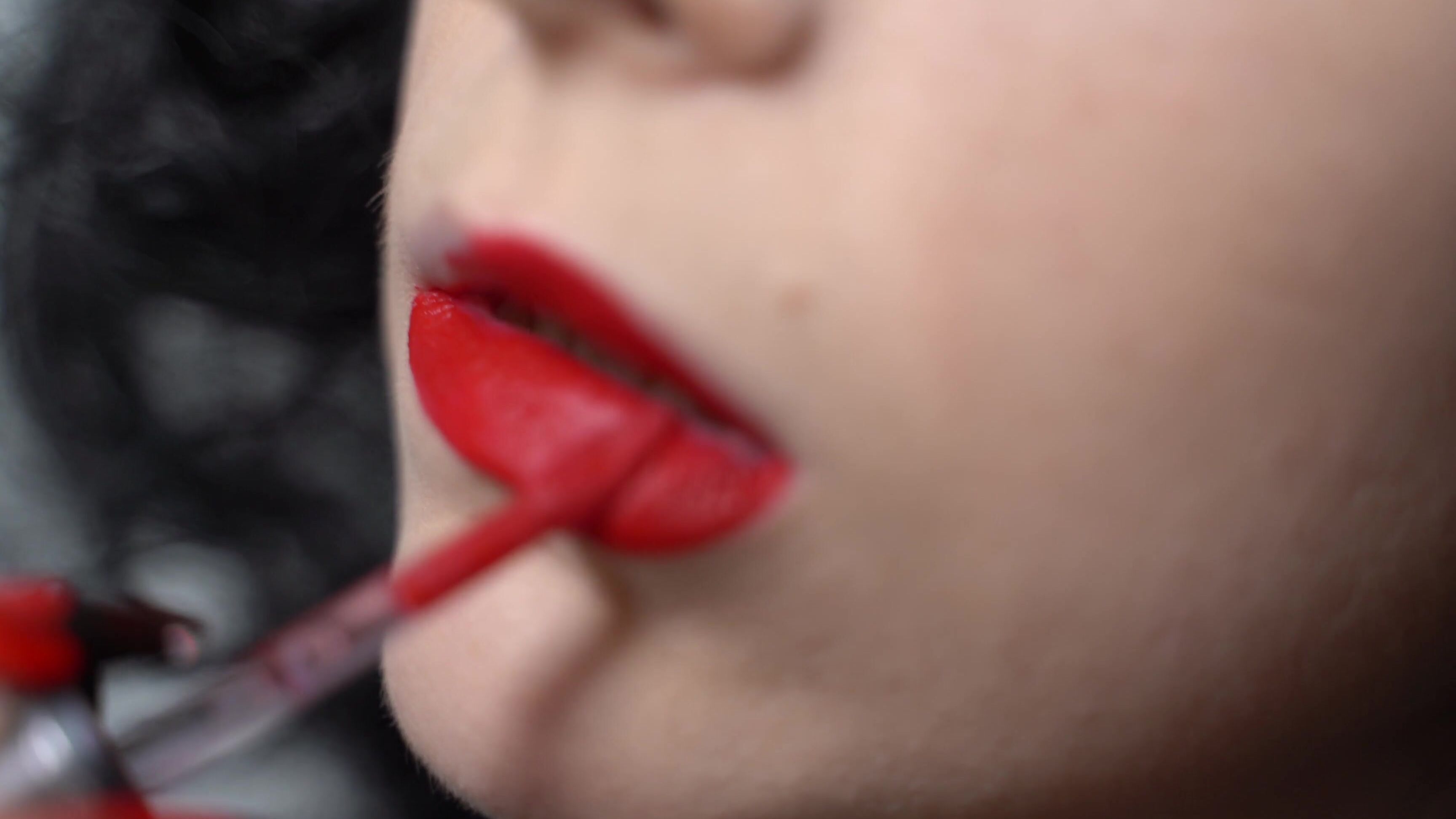 Brunette, Lips, Lipstick, Lipstick Fetish, Pin Up, SFW red-lipstick ManyVids