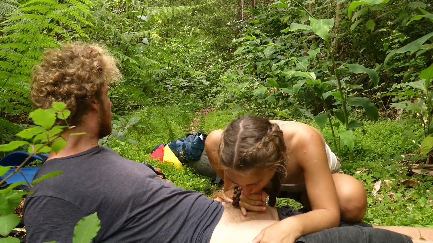 TravellingLovers My hot teen girlfriend gave me the best blowjob in the middle of the hiking trail Pornhub